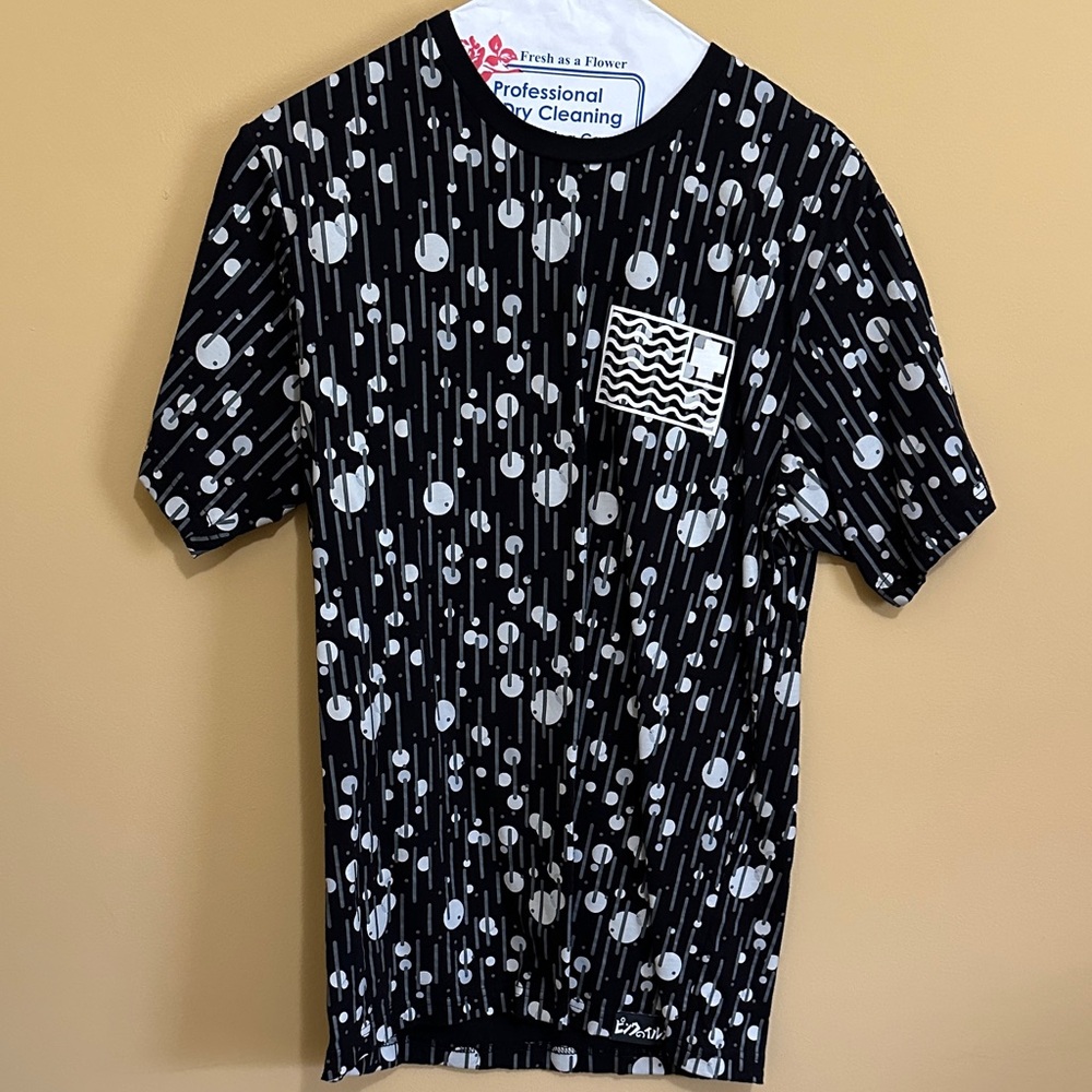 Pink Dolphin Black and White Patterned Tee